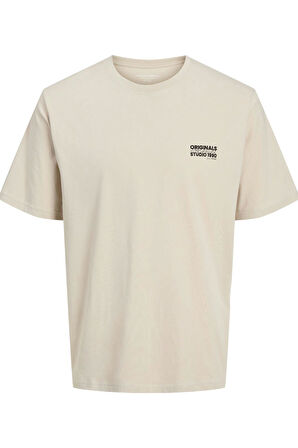 JORVESTERBRO BACK TEE SS CREW NECK KREM