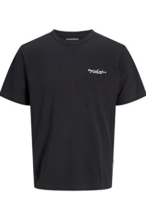 JORBOSTON CHEST BRANDING TEE SS CN SİYAH