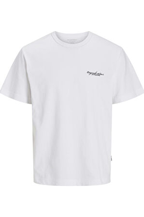 JORBOSTON CHEST BRANDING TEE SS CN P.BEYAZ