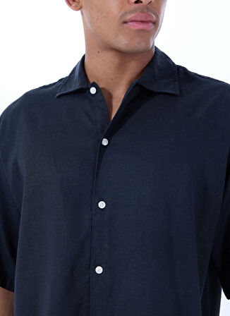 Jack & Jones Geniş Fit Siyah Erkek Gömlek 12271066_JORPAROS OVERSIZED SHIRT S