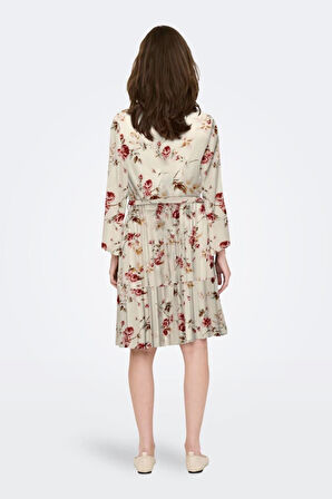 ONLCLEMMENTINE LIFE 3/4 DRESS WVN NOOS KREM