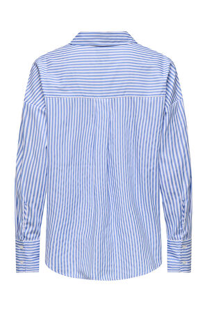 Only Kadın Onloregon Uzun Kollu Regular Fit Gömlek 15314330 Mavi