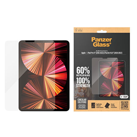 PanzerGlass® iPad Pro 11'' 2018-2022 | iPad Air 10.9'' 2020-2022 | Ultra-Wide Fit Ekran Koruyucu