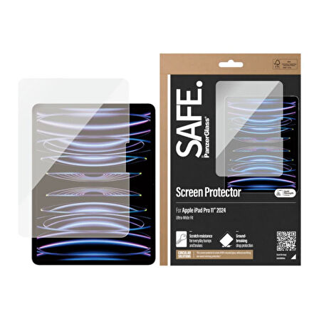 SAFE. by PanzerGlass Screen Protector iPad Pro 11'' (2024) | Ultra-Wide Fit