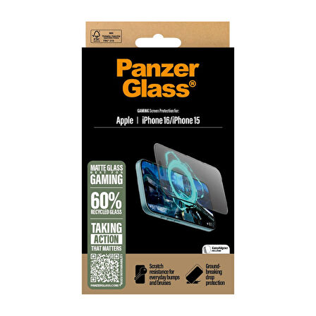 PanzerGlass iPhone 16 Gaming UWF Ekran Koruyucu