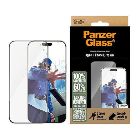 PanzerGlass iPhone 16 Pro Max UWF Ekran Koruyucu