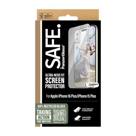 SAFE. by PanzerGlass iPhone 16 Pro UWF Ekran Koruyucu