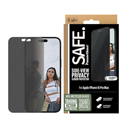 SAFE. by PanzerGlass iPhone 16 Pro Max Privacy UWF Ekran Koruyucu