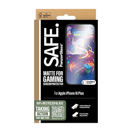 SAFE. by PanzerGlass iPhone 16 Plus Gaming UWF Ekran Koruyucu