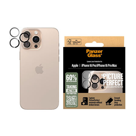 PanzerGlass iPhone 16 Pro/16 Pro Max PicturePerfect Kamera Koruyucu