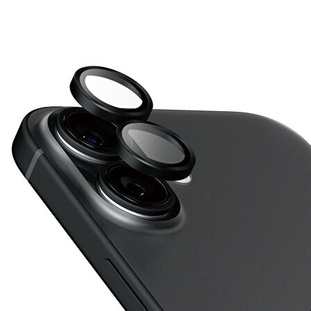 PanzerGlass iPhone 16/16 Plus Hoops Seramik Kamera Koruyucu