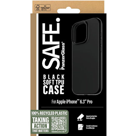 SAFE. by PanzerGlass iPhone 16 Pro TPU - Siyah Kılıf