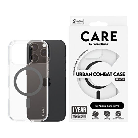 PanzerGlass CARE Flagship MagSafe iPhone 16 Pro - Siyah