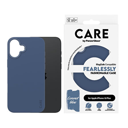 CARE by PanzerGlass iPhone 16 Plus Fashionable MagSafe - Mavi Kılıf