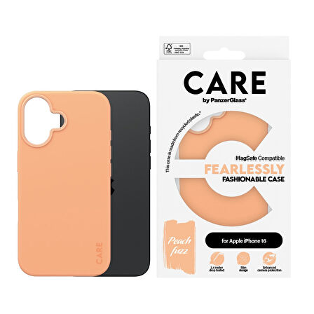 CARE by PanzerGlass iPhone 16 Fashionable MagSafe - Turuncu Kılıf