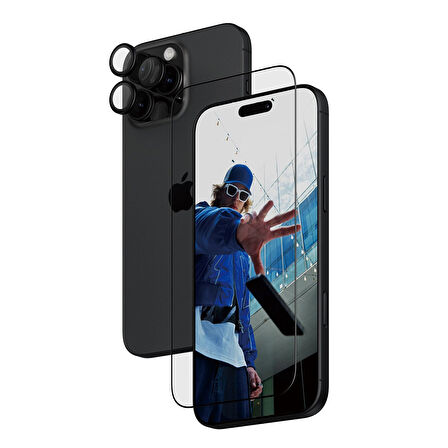PanzerGlass iPhone 16 Pro Max 2 in 1 Bundle Ekran Koruyucu & Kamera Koruyucu