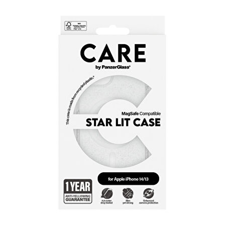 CARE by PanzerGlass® Amiral Serisi Urban Combat Yıldız Işığı iPhone 14 | 13 Kılıf - Beyaz
