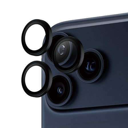 PanzerGlass Hoops iPhone 17 Pro | iPhone 17 Pro Max | iPhone 16 Pro | 16 Pro Max Black Kamera Lens Koruyucu