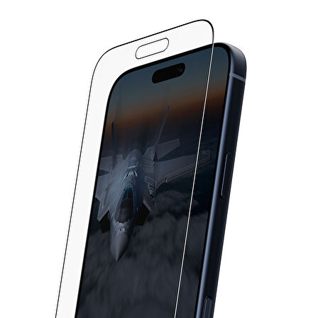 PanzerGlass iPhone 17 Pro Max | Ultra-Wide Fit Stealth Siyah Çerçeveli Ekran Koruyucu - Fast Fit Uygulama Aparatlı