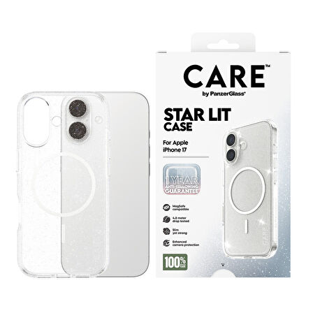 CARE by PanzerGlass® iPhone 17 Amiral Kılıf Urban Explorer Star Lit | Beyaz MagSafe  