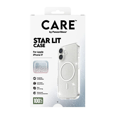 CARE by PanzerGlass® iPhone 17 Amiral Kılıf Urban Explorer Star Lit | Beyaz MagSafe  