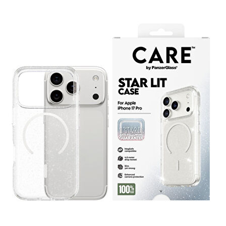 CARE by PanzerGlass® iPhone 17 Pro Amiral Kılıf Urban Explorer Star Lit | Beyaz MagSafe  