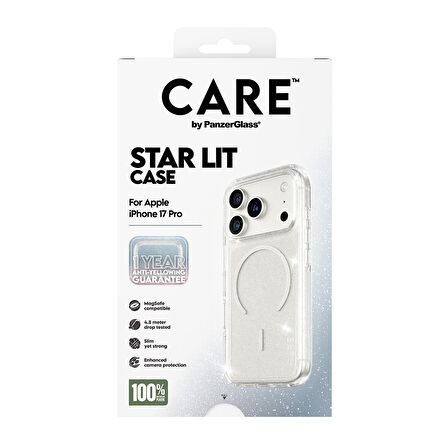 CARE by PanzerGlass® iPhone 17 Pro Amiral Kılıf Urban Explorer Star Lit | Beyaz MagSafe  