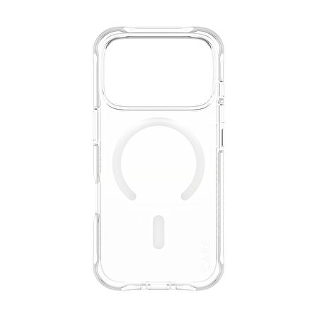 CARE by PanzerGlass® Şeffaf Samba Kılıf Beyaz MagSafe ile iPhone 17 Pro