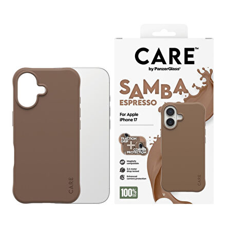 CARE by PanzerGlass® iPhone 17 Moda Kılıf Samba Espresso | MagSafe  