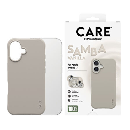 CARE by PanzerGlass® iPhone 17 Moda Kılıf Samba Vanilya | MagSafe  