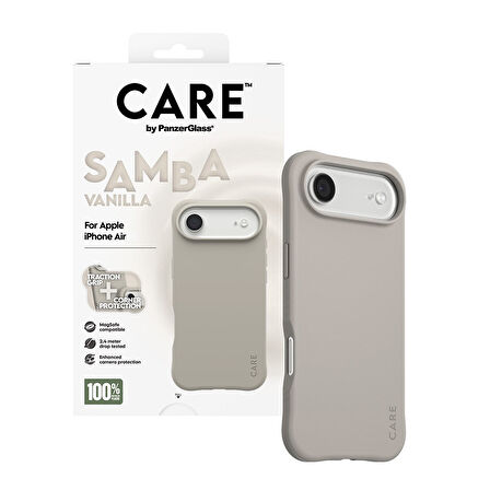 CARE by PanzerGlass® iPhone Air Moda Kılıf Samba Vanilya | MagSafe  