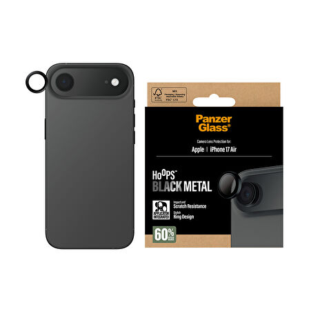 PanzerGlass Hoops iPhone Air Black Kamera Lens Koruyucu