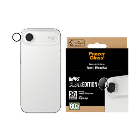 PanzerGlass Hoops iPhone Air Transparent Kamera Lens Koruyucu