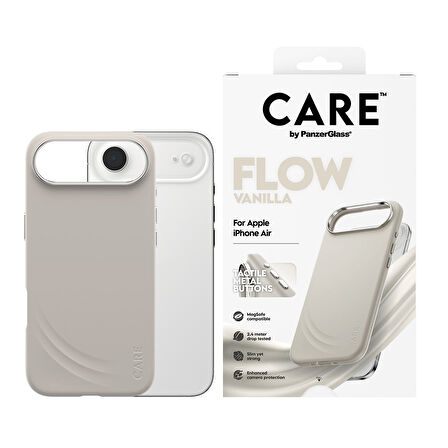 CARE by PanzerGlass® iPhone Air FLOW Kılıf Vanilya | MagSafe  