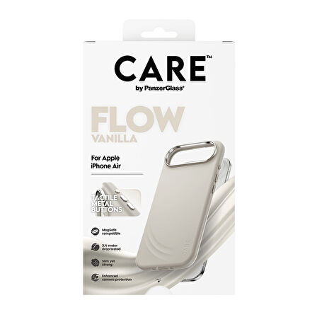 CARE by PanzerGlass® iPhone Air FLOW Kılıf Vanilya | MagSafe  