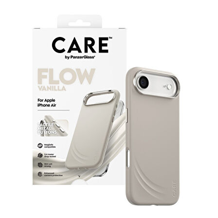 CARE by PanzerGlass® iPhone Air FLOW Kılıf Vanilya | MagSafe  