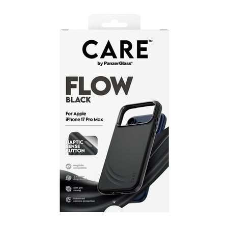 iPhone 17 Pro Max için CARE Flow Kılıf - Dokunsal Tuşlu - Siyah