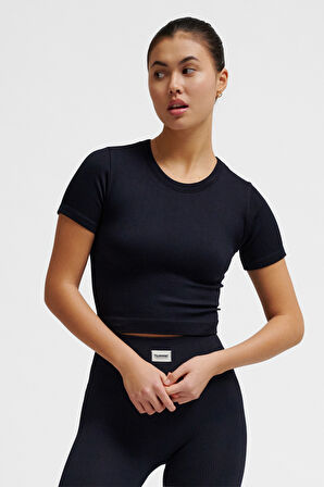 Hummel PULSE SEAMLESS RIB W KISA KOLLU TİŞÖRT