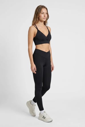 Hummel Slim Fit Yüksek Bel Tayt Kadın TAYT 230453-2001 SİYAH