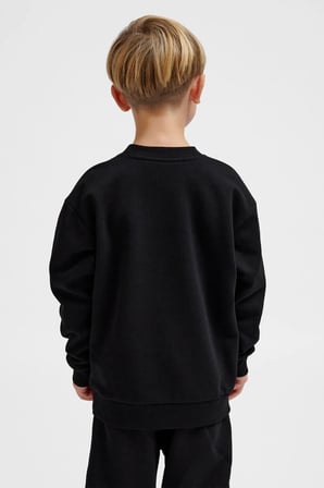 Hummel Pamuklu Loose Fit Bisiklet Yaka Sweat Unisex Çocuk SWEAT 232950-2001 SİYAH