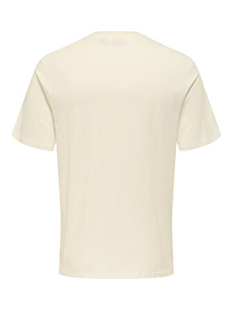 ONSMAGDY LIFE REG PHOTOPRINT SS TEE Erkek Beyaz T-Shirt - 22029454