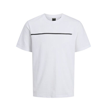 Jack & Jones JCOFUSION Erkek  Beyaz Tişört