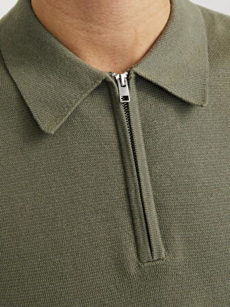 Jack Jones Blamılano Sprıng Knıt Regular Fit Triko Polo Yaka Erkek Tişört