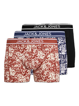 Jack&Jones Jacretro Flower Trunks 3'lü Erkek Boxer 12273135