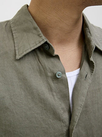 Jack Jones Blalawrence Relax Fit Keten Erkek Gömlek 12273907