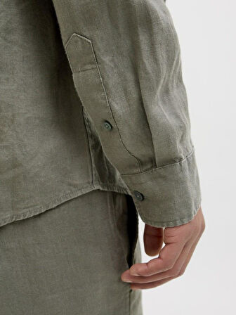 Jack Jones Blalawrence Relax Fit Keten Erkek Gömlek 12273907