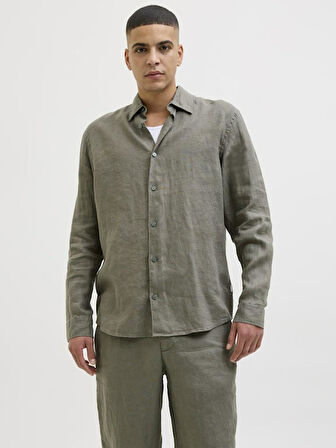Jack Jones Blalawrence Relax Fit Keten Erkek Gömlek 12273907