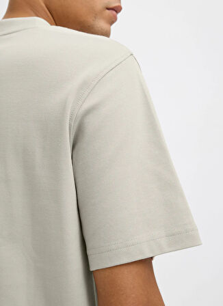 Jack & Jones Bisiklet Yaka Gri Erkek T-Shirt 12259357_JPRBLACHAD BRANDING SS CRE