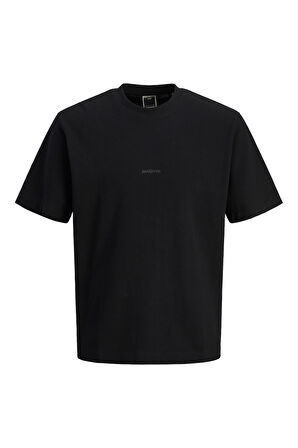 Jack & Jones Erkek Jcotarmac Relaxed Fit Bisiklet Yaka Kısa Kollu T-Shirt 12273217 Siyah
