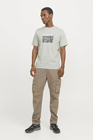JCOTARMAC CAMO FRONT TEE SS CREW NECK LN YEŞİL